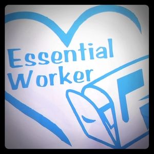 Postal ESSENTIAL WORKER  Window decal